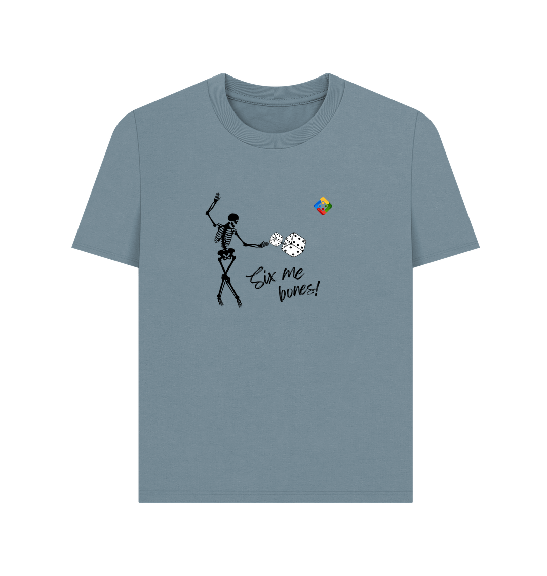 Stone Blue Printed T-shirt