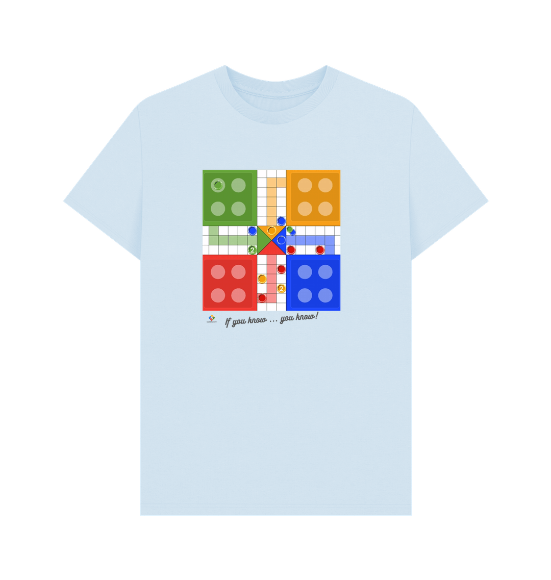 Sky Blue Printed T-shirt