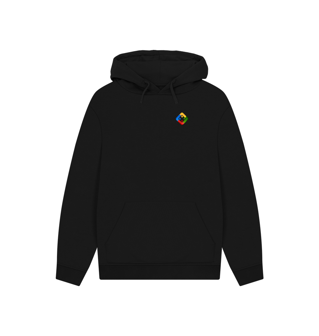 Black Printed Hoody