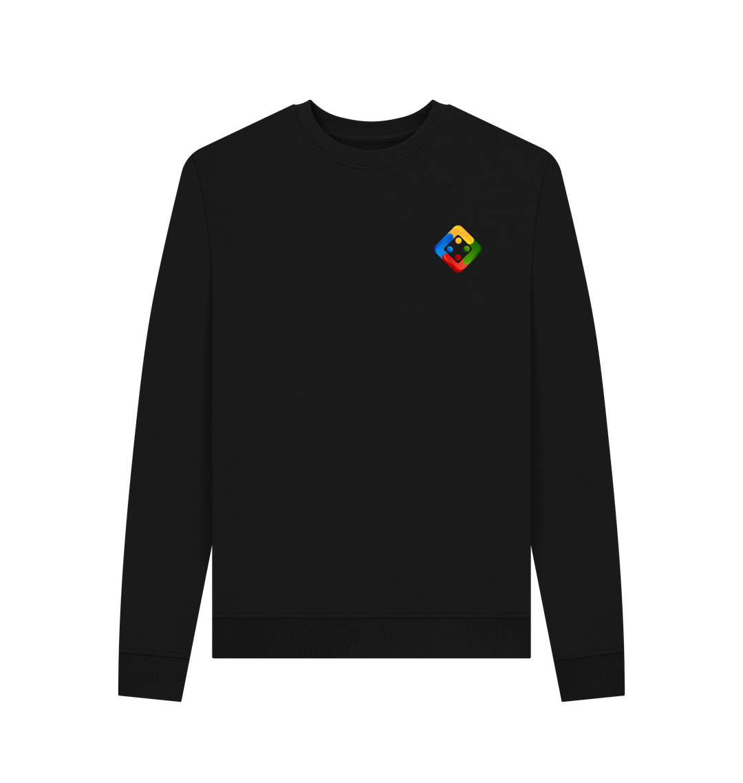 Black Printed Sweater