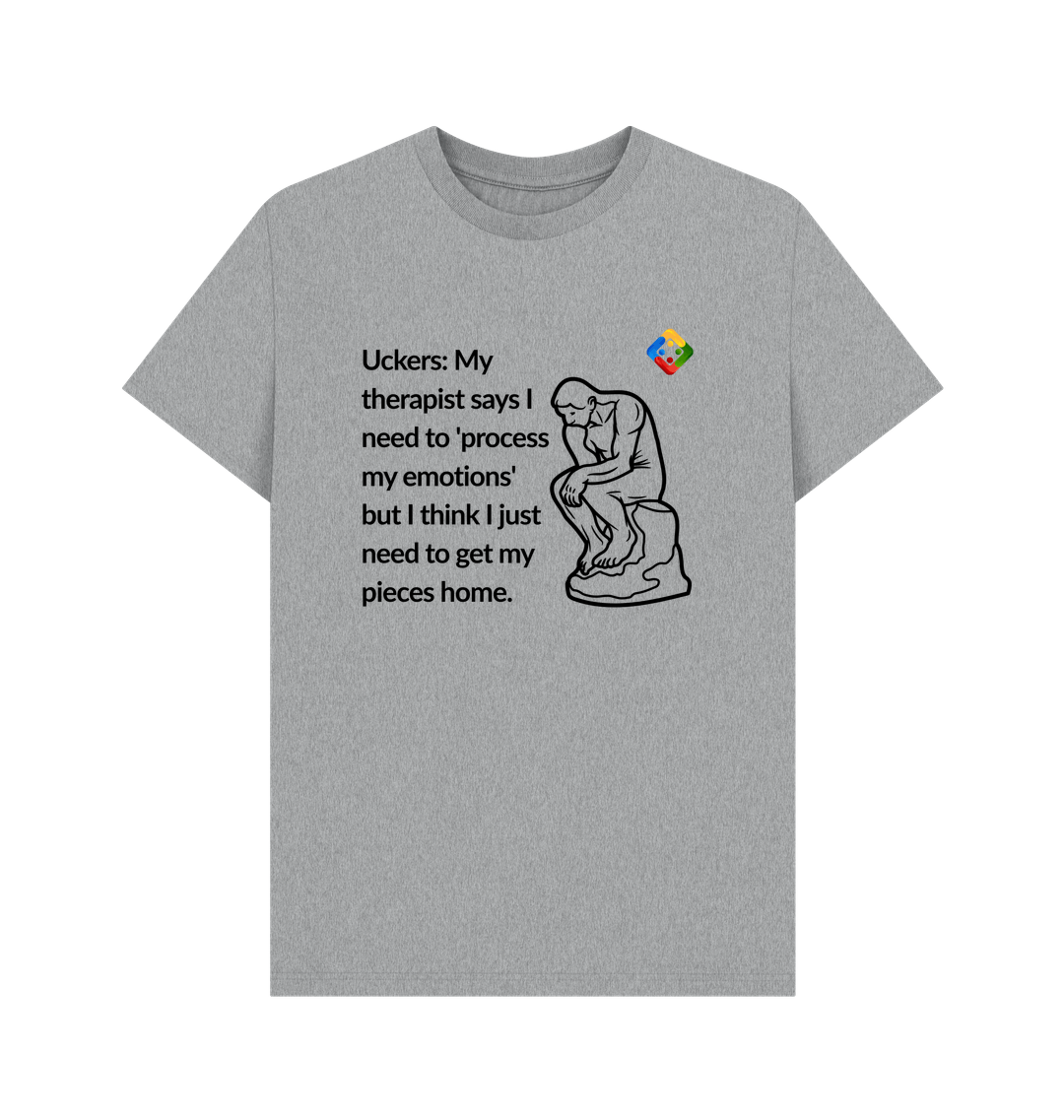 Athletic Grey Printed T-shirt