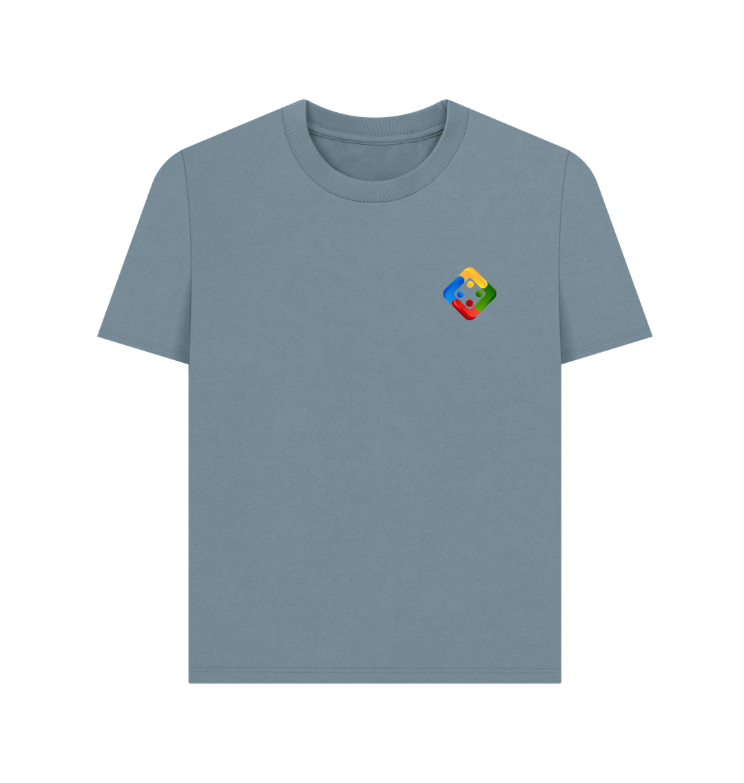 Stone Blue Printed T-shirt