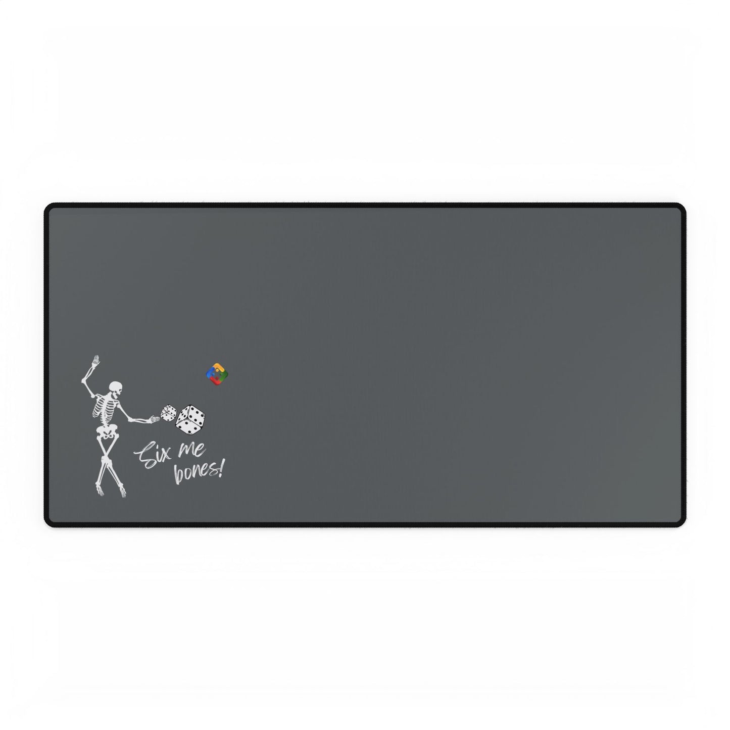 Uckers Desk Mat - 'Six Me Bones!' - Unique Office Accessory