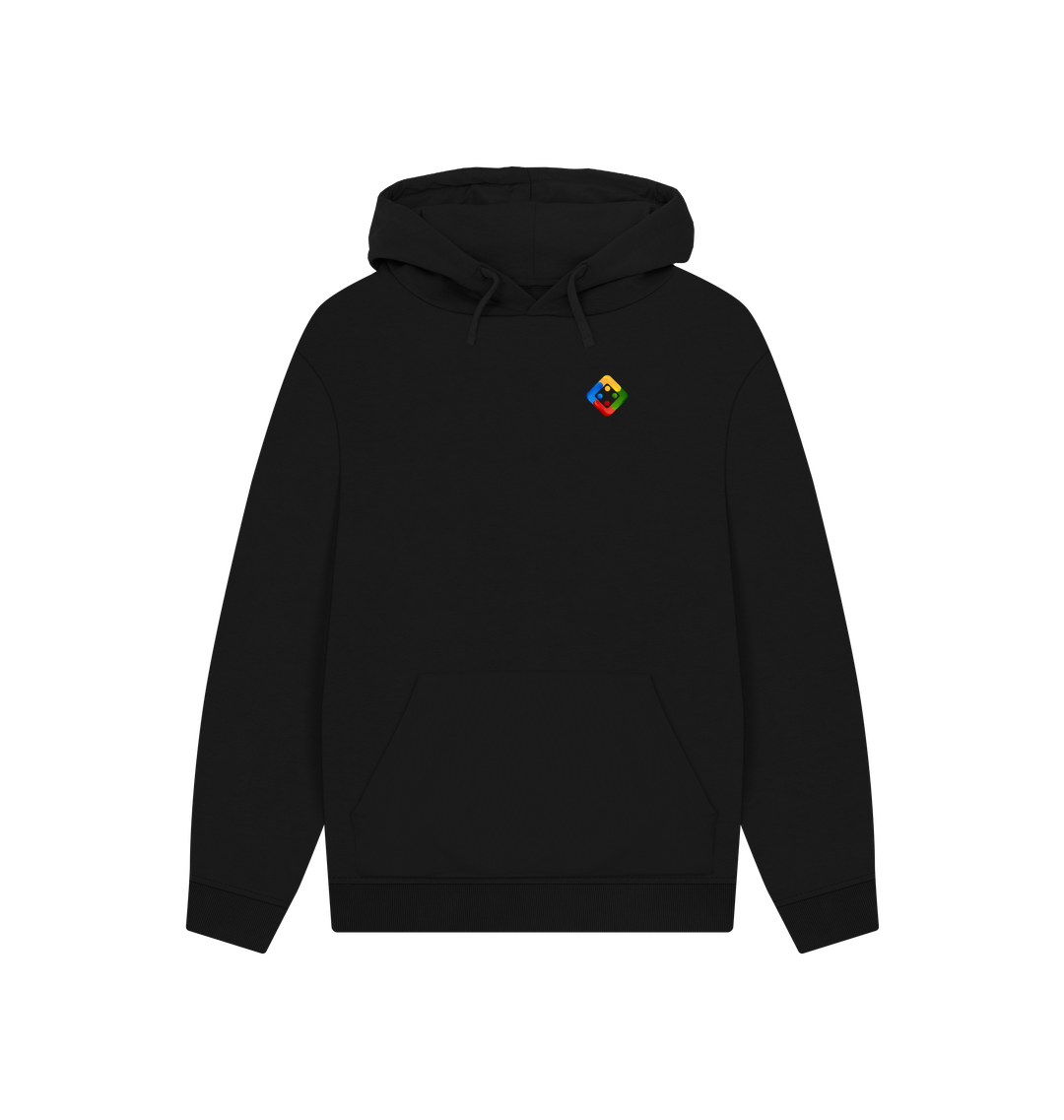 Black Printed Hoody