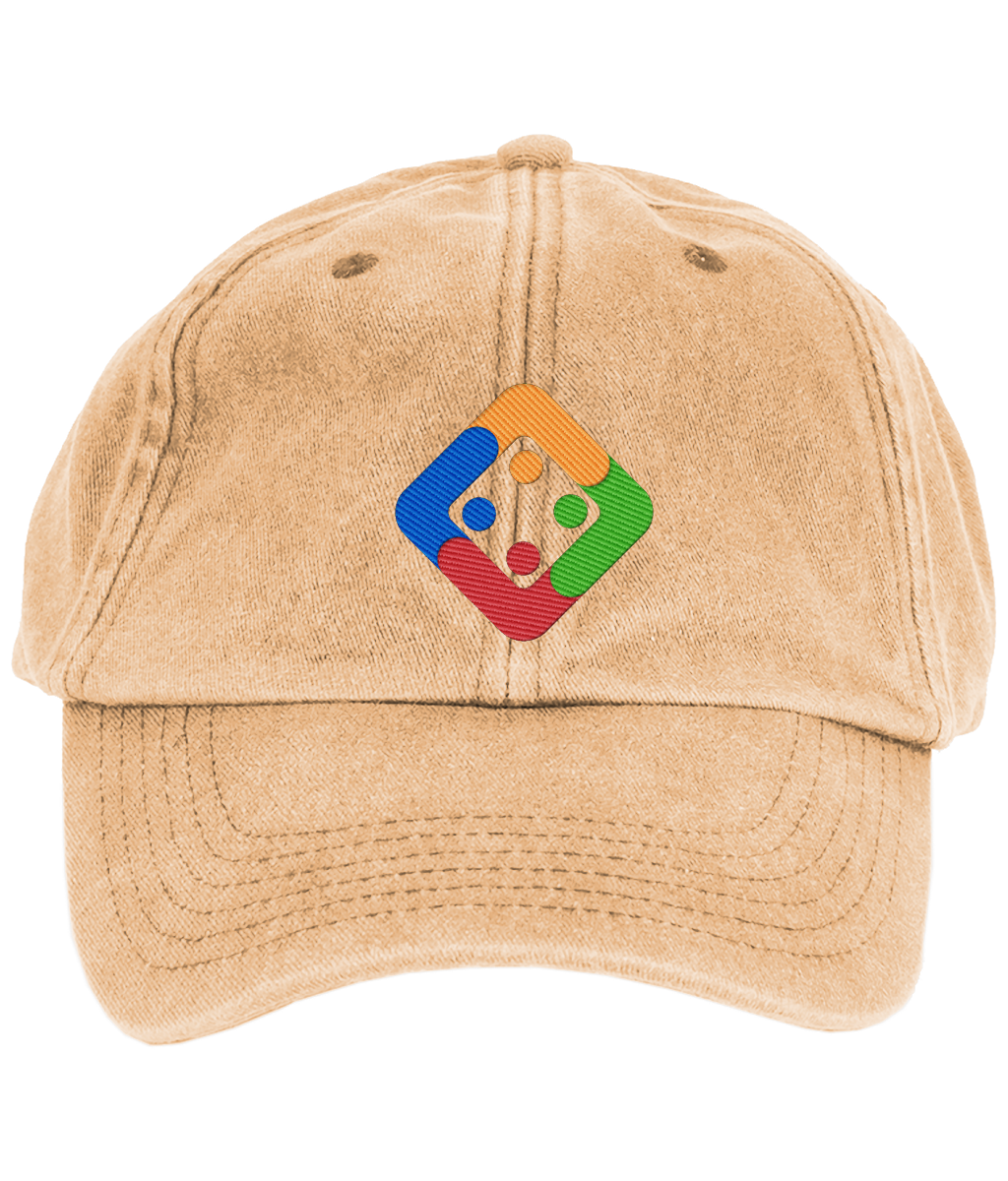 Beechfield Vintage Low Profile Cap with embroidered Uckers logo