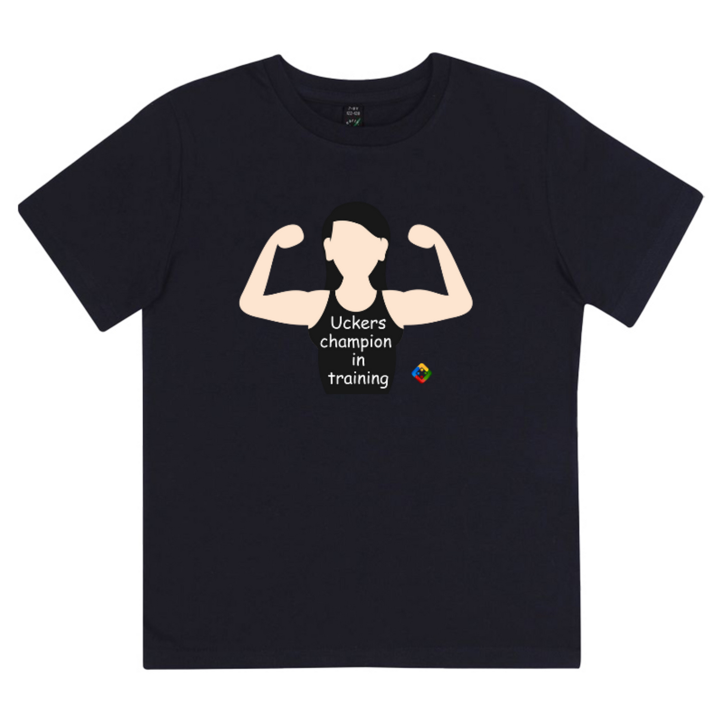 Junior classic 'Uckers champion in training' T-shirt (girl)