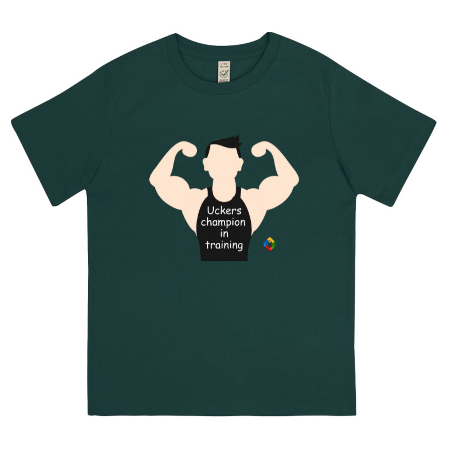Junior classic 'Uckers champion in training' T-shirt (boy)