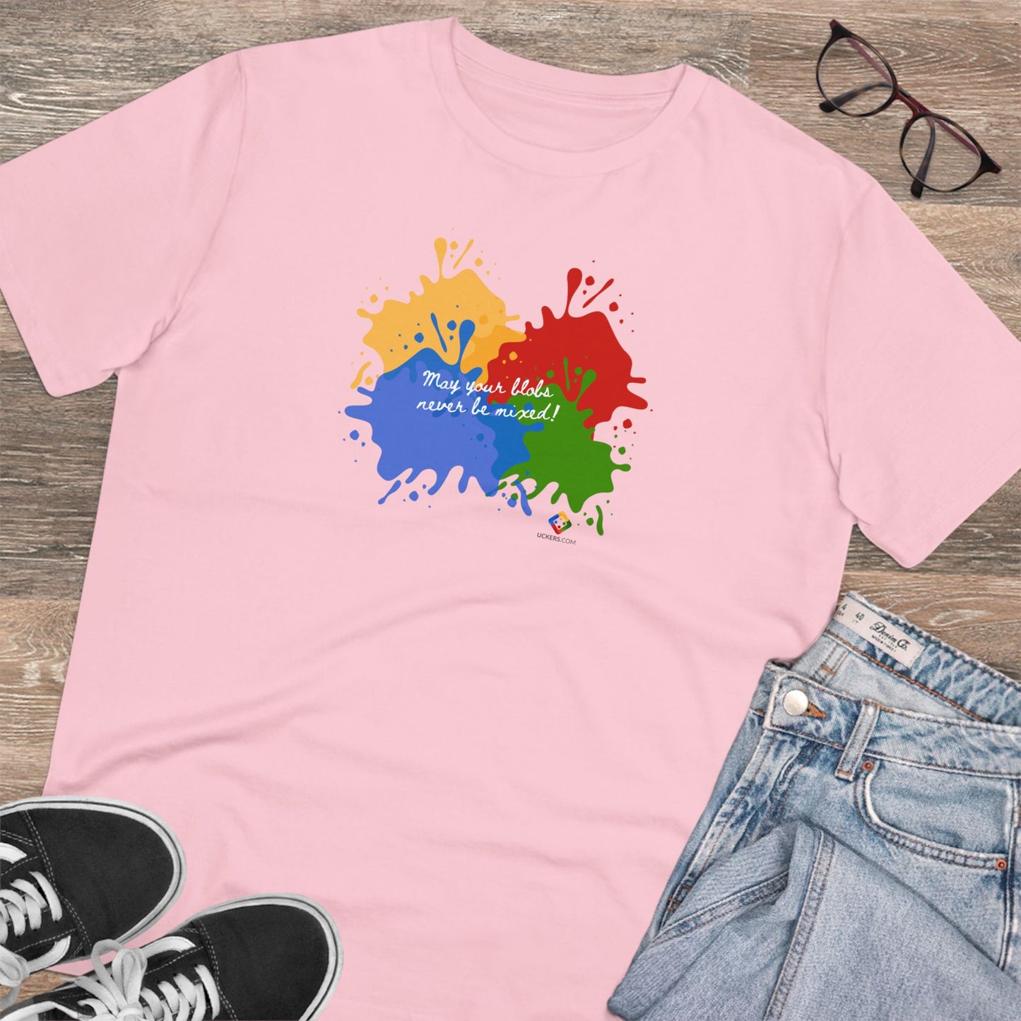 Women's Organic T-shirt - Blobs design