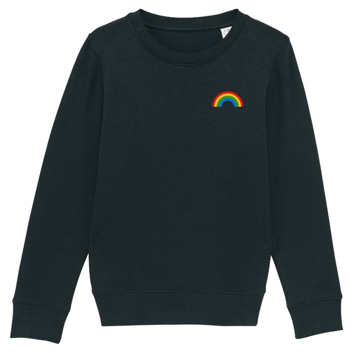 Mini Rainbow Arch Motif Relaxed Fit Sweatshirt