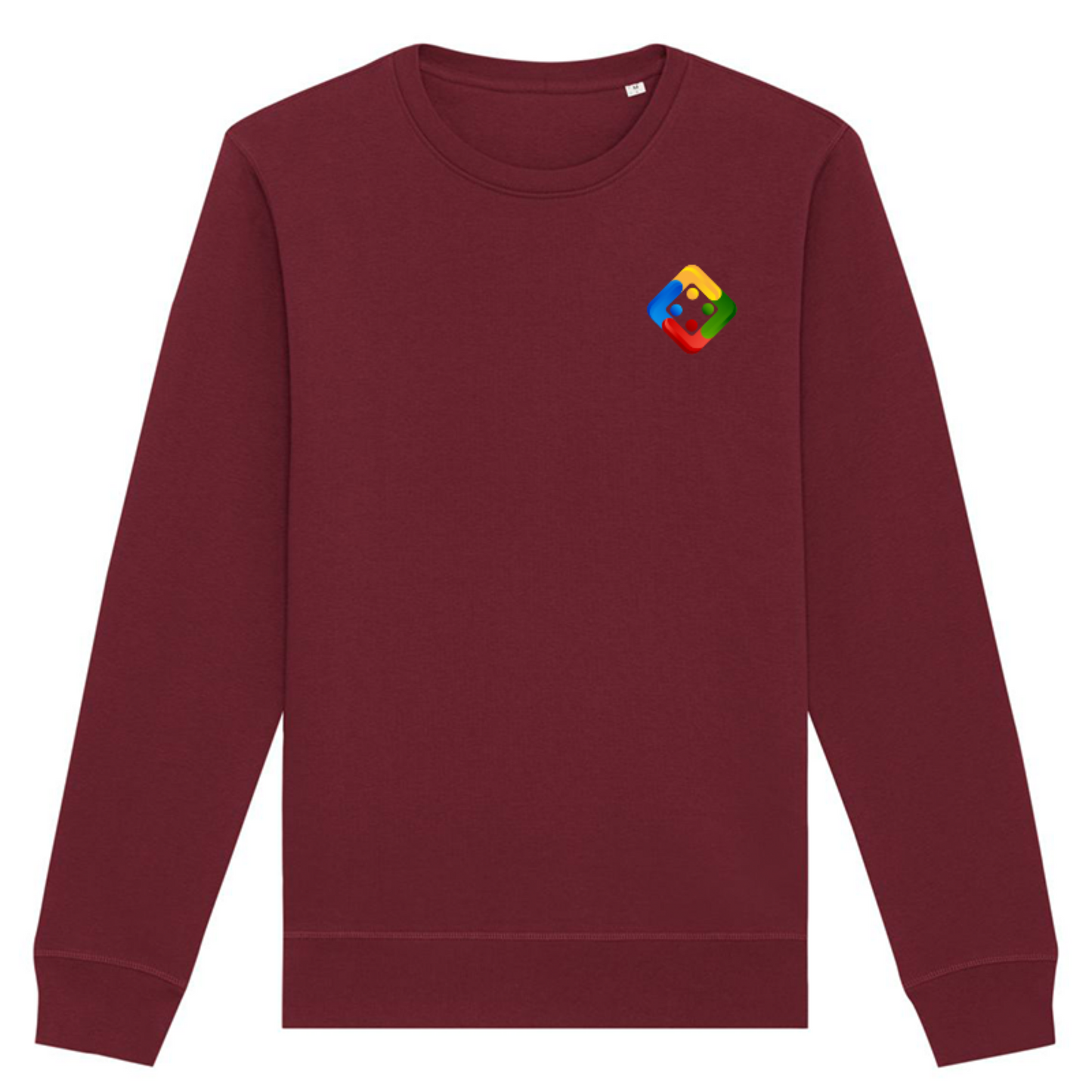 Unisex sweatshirt in dark colours with embroidered Uckers emblem. Available in 10 colours.