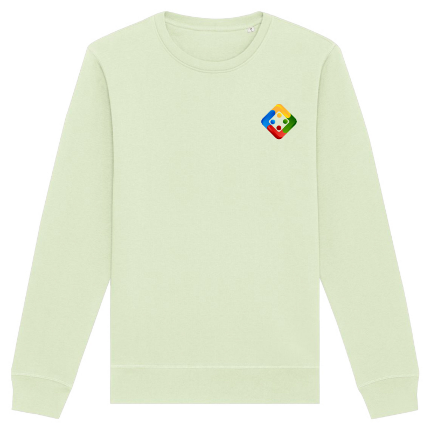 Unisex light coloured sweatshirt with embroidered Uckers emblem. Available in 5 colours.