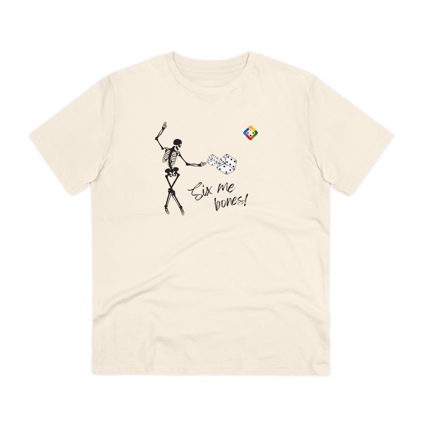 Men's Organic T-shirt -Six me design (light colours)