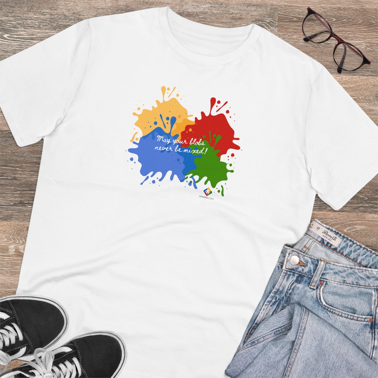 Men's Organic T-shirt - Blobs design