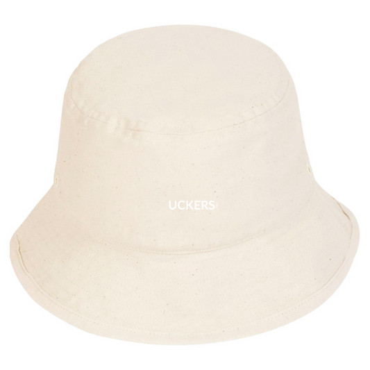 Monochrome Collection - Uckers Motif Embroidered Organic Bucket Hat