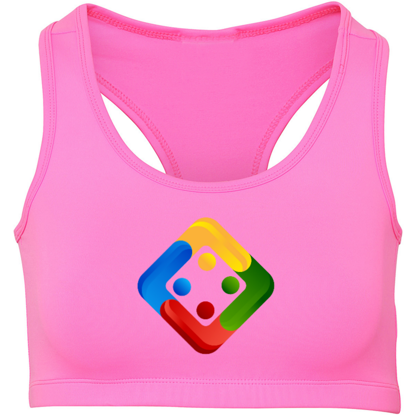 Women's crop top with printed Uckers emblem. Available in 4 colours.