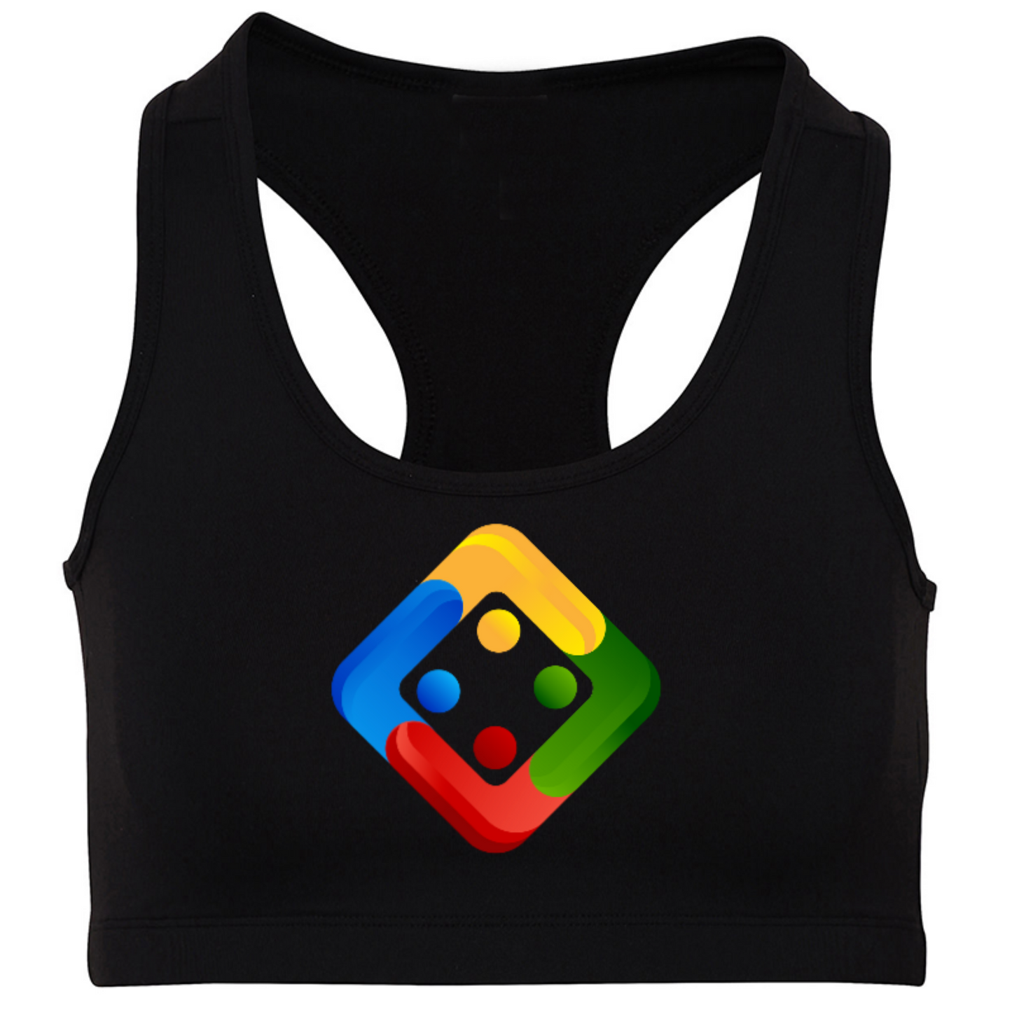 Women's crop top with printed Uckers emblem. Available in 4 colours.
