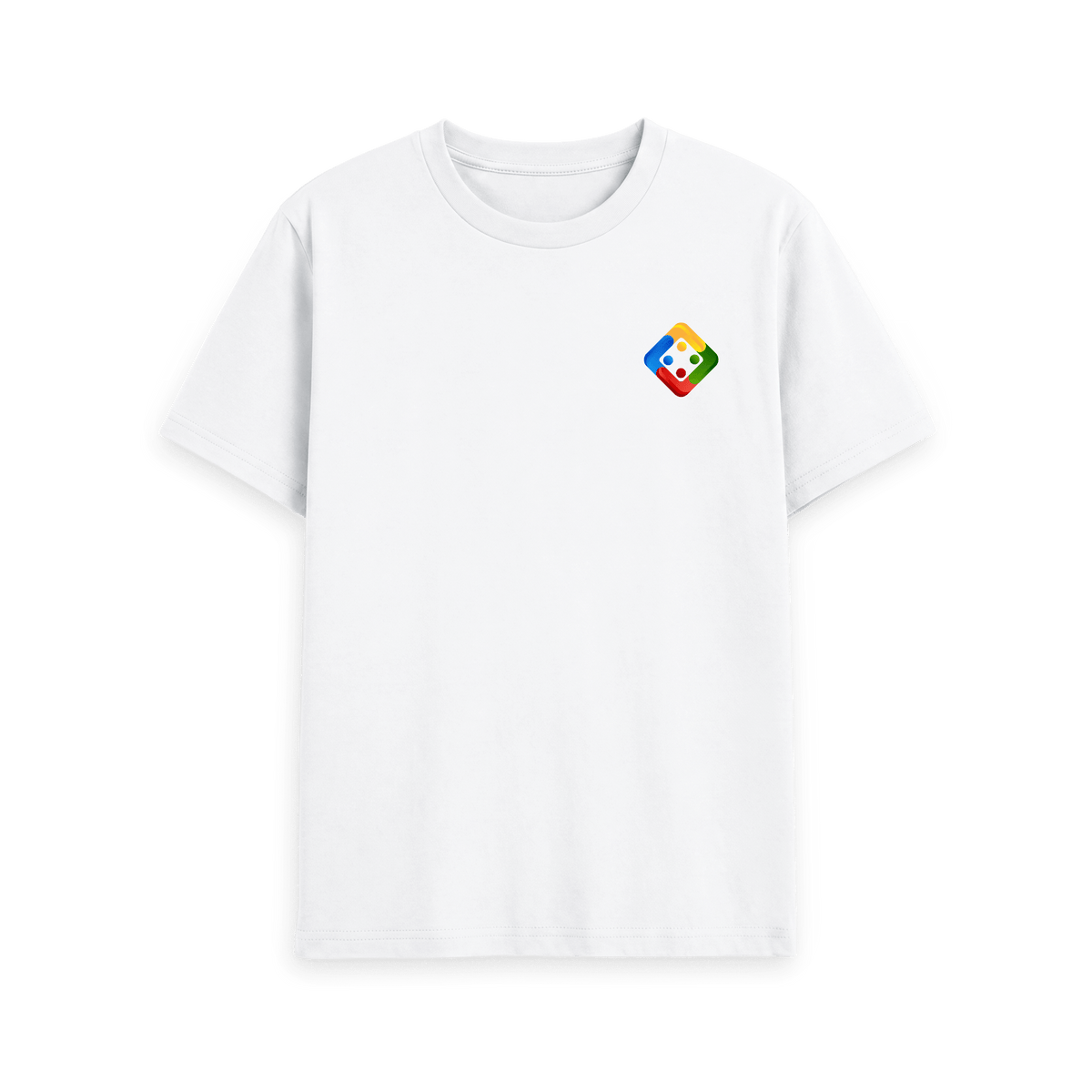 White Printed T-shirt Front
