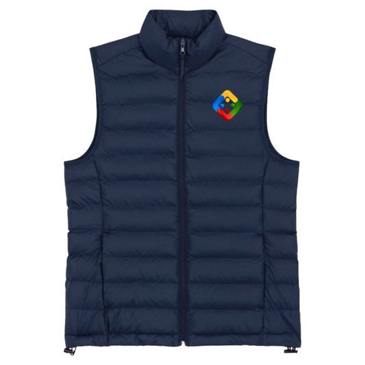 Women's gilet with embroidered Uckers emblem. Available in 8 colours.