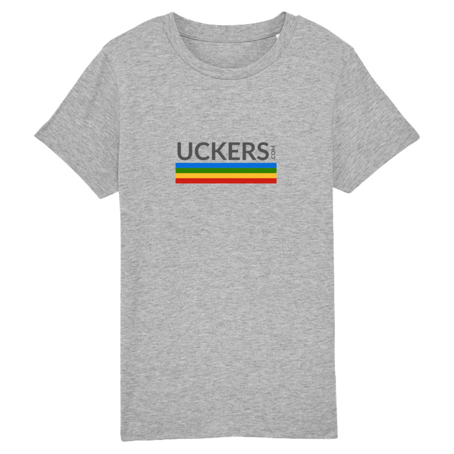 Mini Uckers Rainbow Motif Unisex T-shirt In Grey