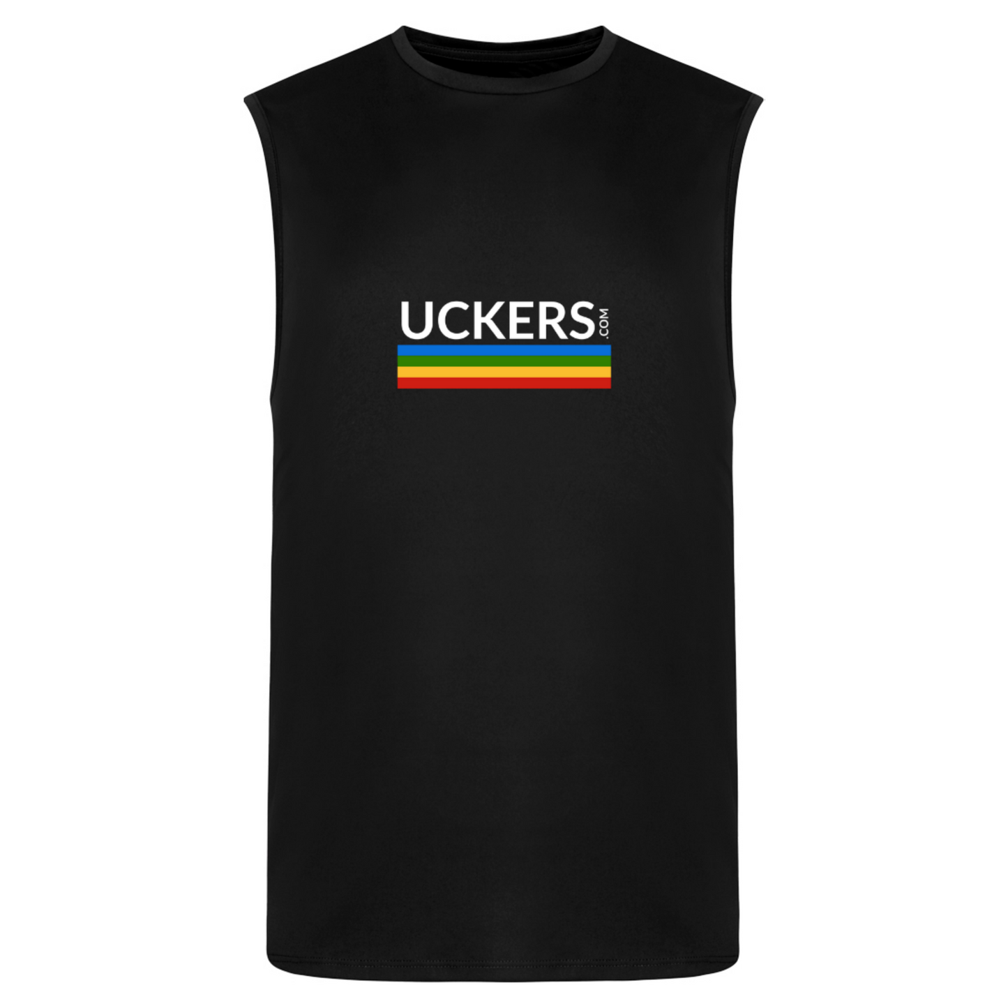 Men's Rainbow Motif Smooth Sports Vest