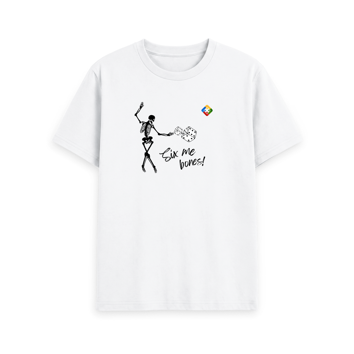 White Printed T-shirt Front