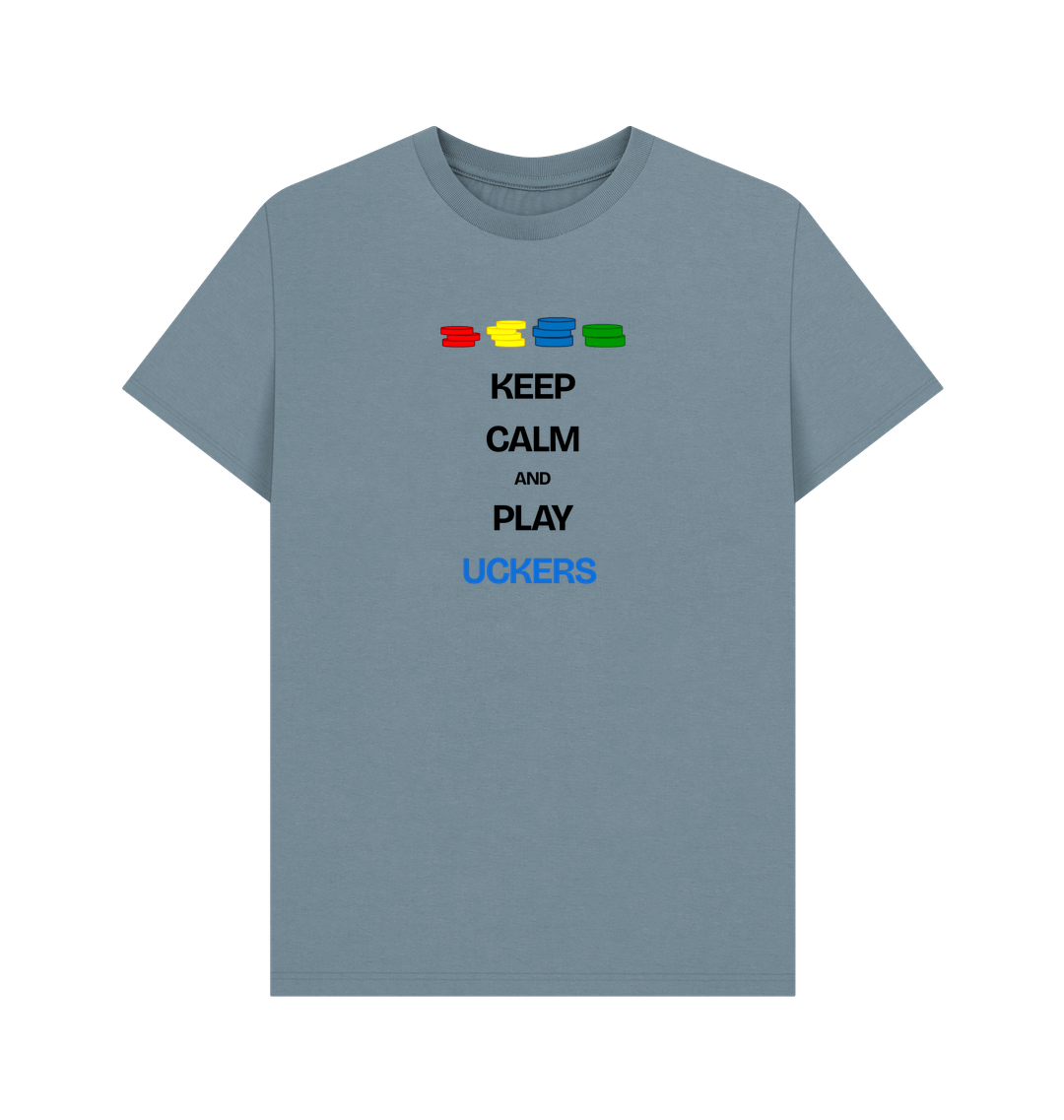 Stone Blue Printed T-shirt