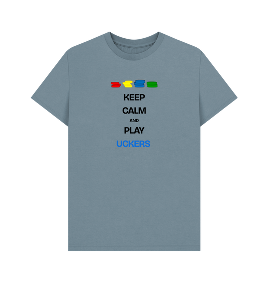 Stone Blue Printed T-shirt