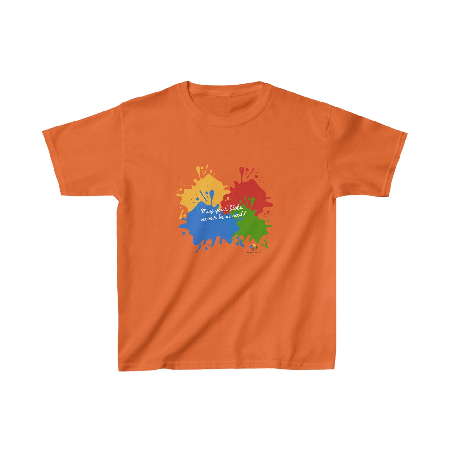 Kids Heavy Cotton T-shirt with 'May your blobs' design