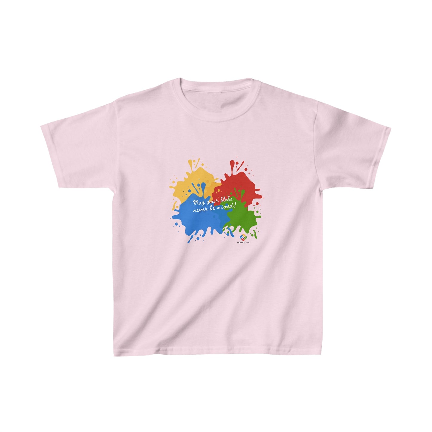 Kids Heavy Cotton T-shirt with 'May your blobs' design