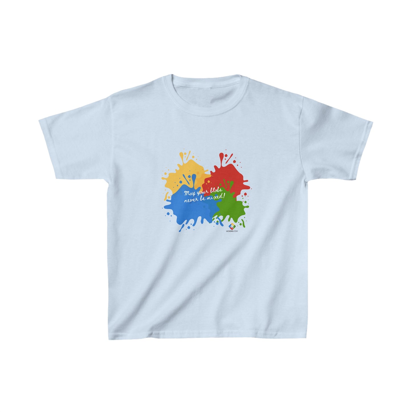 Kids Heavy Cotton T-shirt with 'May your blobs' design