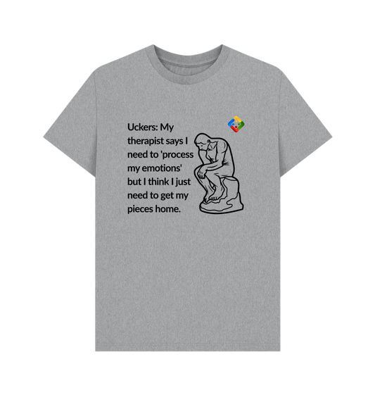 Athletic Grey Printed T-shirt
