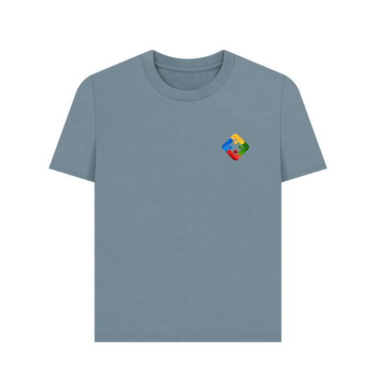 Stone Blue Printed T-shirt