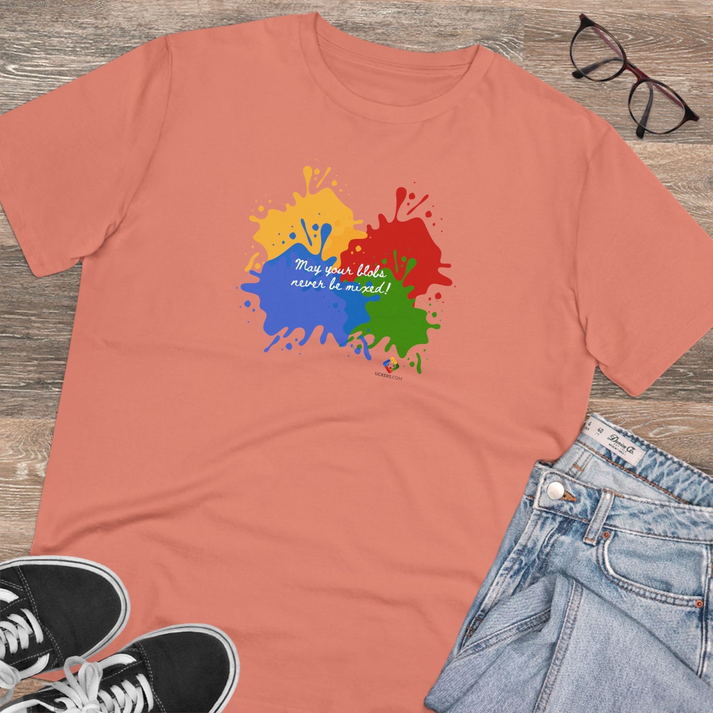 Women's Organic T-shirt - Blobs design