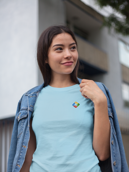 Women's Organic T-shirt - Small logo design