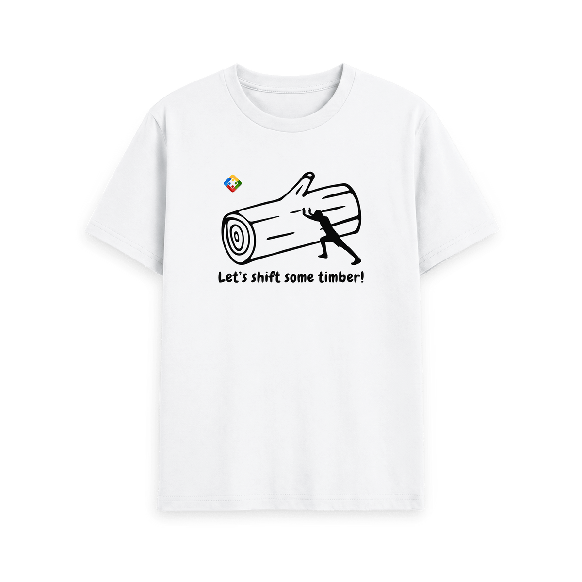 White Printed T-shirt Front