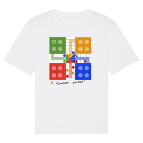 Uckers Game Motif Unisex Relaxed T-shirt