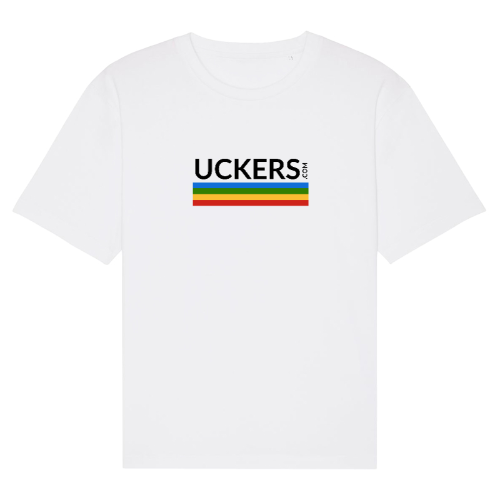 Uckers Rainbow Motif Unisex Relaxed light T-shirt